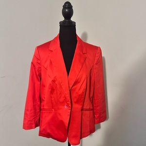 Women’s Size Large Fully lined Coral Blazer